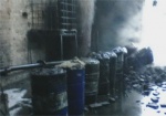 В Харькове произошел пожар на предприятии по переработке резины