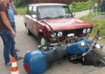 В аварии на Жуковского пострадал мотоциклист