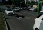 Водитель мопеда пострадал в аварии на Клочковской