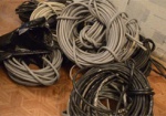 В Харькове задержан вор телефонного кабеля