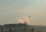 Лесной пожар на Балаклейщине: к тушению огня подключили самолеты