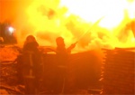 В Харькове произошел пожар на деревообрабатывающем предприятии