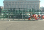Харьковскую площадь Свободы готовят к новогодним праздникам