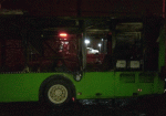 В Харькове ночью сгорел троллейбус