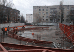 Фундамент Красноградского ФОКа готов к монтажу арки